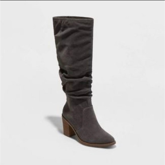 Universal Thread Shoes - Women's Harlan Tall Boots - Universal Thread - Size 7.5 - Charcoal Gray